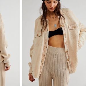 Free People One Scout Jacket in Sand